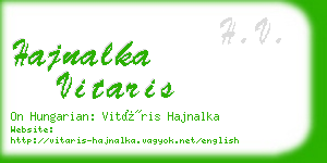 hajnalka vitaris business card